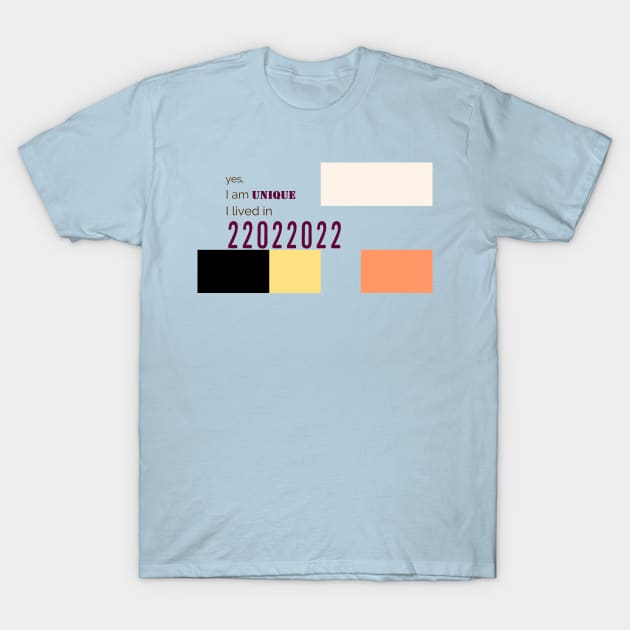 22022022 T-Shirt by newcoloursintheblock